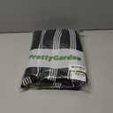 PRETTYGARDEN Summer Dresses for Women 2026 Casual Sleeveless Hollow Out Knit Side Slit Striped Beach Vacation Midi Dress (Black,XXX-Large)