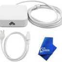 iPartsleader 143w Power Adapter Without Ethernet A2388 Replacement for iMac (24 inch M1/M3/M4) A2290 A2439 A2438 A2873 A2874 A3137 A3247 US Power Cord Cable 661-18535 661-46778 (Silver)