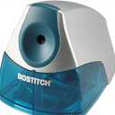 Bostitch Office Electric Pencil Sharpener, Heavy Duty Powerful Stall-Free Motor, High Capacity Shavings Tray, for Office or Classroom, Blue