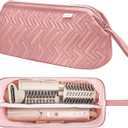 Leudes Hair Tools Travel Bag for Shark Flexstyle Carrying Case Portable Shark Hair Air Wrap Dryer Case Waterproof Dustproof Flat Curling Iron Travel Organizer (Dark Pink) (467.17 Cubic Inches)