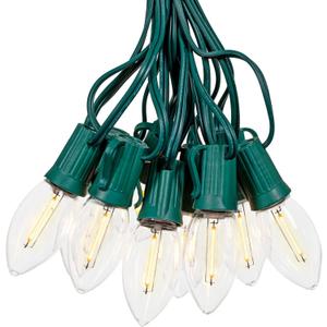 Novelty Lights 25FT C9 LED Transparent Plastic Christmas Lights (25 Bulbs) Novelty Lighting, C9 Christmas Lights Outdoor (Warm White) Novelty Lights 25FT C9 LED Transparent Plastic Christmas Lights (25 Bulbs) Novelty Lighting, C9 Christmas Lights Outdoor (Warm White)