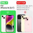 LOVE 3000 Designed for iPhone 14 Case, Premium Silicone with [Soft Anti-Scratch Microfiber Lining] Shockproof Protective Phone Case for Men Women Girls 6.1", Light Purple