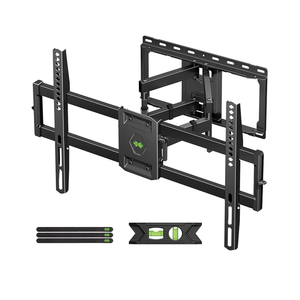 USX Mount Full Motion TV Wall Mount for Most 42-86 inch Flat Screen/LED/4K, TV Mount Bracket Dual Swivel Articulating Tilt 6 Arms, Max 16" Wood Studs, VESA 600x400mm, Holds up to 132lbs