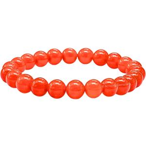 Amazing Gemstone Crystal Bracelet for Women Men's Gifts - Protection Healing Crystal Bracelet - 8mm Gemstone Beaded Stretchable Bracelet Pulseras Para Hombres Mujer Stocking Stuffers Mothers Day Gift (Red Agate)