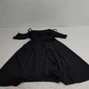 Bbonlinedress Womens Off The Shoulder Cocktail Dress, Formal Wedding Guest Prom Party Homecoming Graduation A-line Midi Dress