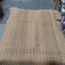 Entryway Rug,Indoor Door Mat 2x3 ft Small Area Rugs,Boho Style Braided Rug,Neutral Solid Rugs,Entrance Doormat for Front Porch,Bathroom,Kitchen,Bedroom,Tan Brown