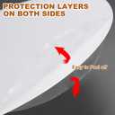 PATIKIL 12.5" Diameter Lampshade Diffuser, 2 Pcs 2mm Thick Round Diffuser Sheet for Drum Lampshades, Pendants Light, DIY Light Shield, Frosted White