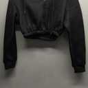 LovelyWholesale Sweatsuits Women 2 Piece Outfit Cropped Zip Up Hoodie and Sweatpants Sets (Medium, Black)