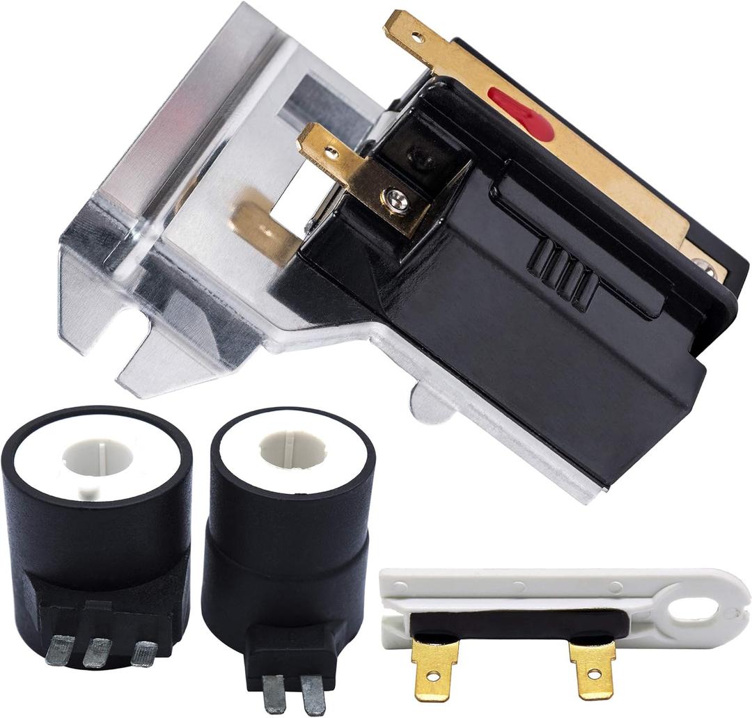 338906 Dryer Flame Sensor & 279834 Gas Valve Ignition Solenoid Coil Kit & 3392519 Thermal Fuse by BlueStars  Compatible with Whirlpool Maytag Kenmore Dryers - Replaces WP338906 303377 DC32-00008A 338906 Dryer Flame Sensor & 279834 Gas Valve Ignition Solenoid Coil Kit & 3392519 Thermal Fuse by BlueStars  Compatible with Whirlpool Maytag Kenmore Dryers - Replaces WP338906 303377 DC32-00008A