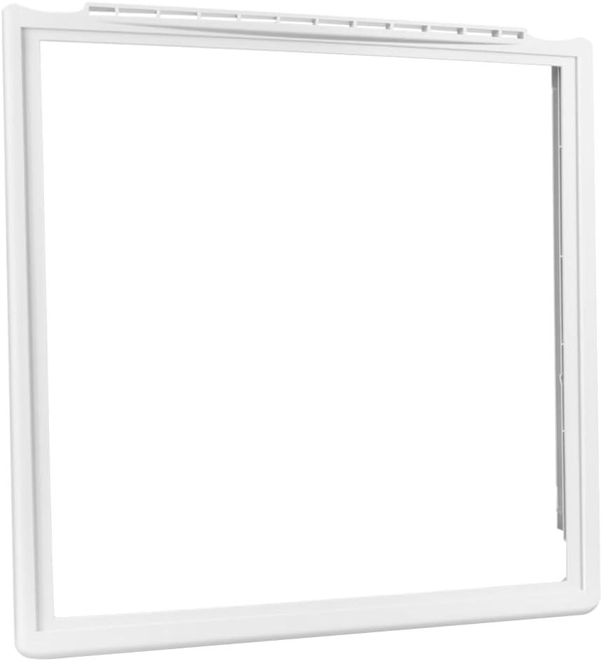 WKZO 241969501 Refrigerator Shelf Frame (without Glass) Crisper Pan Cover for Frigidaire Refrigerator Door Shelf Frame Drawer Replacement Parts AP4433007,PS2363832,1512992