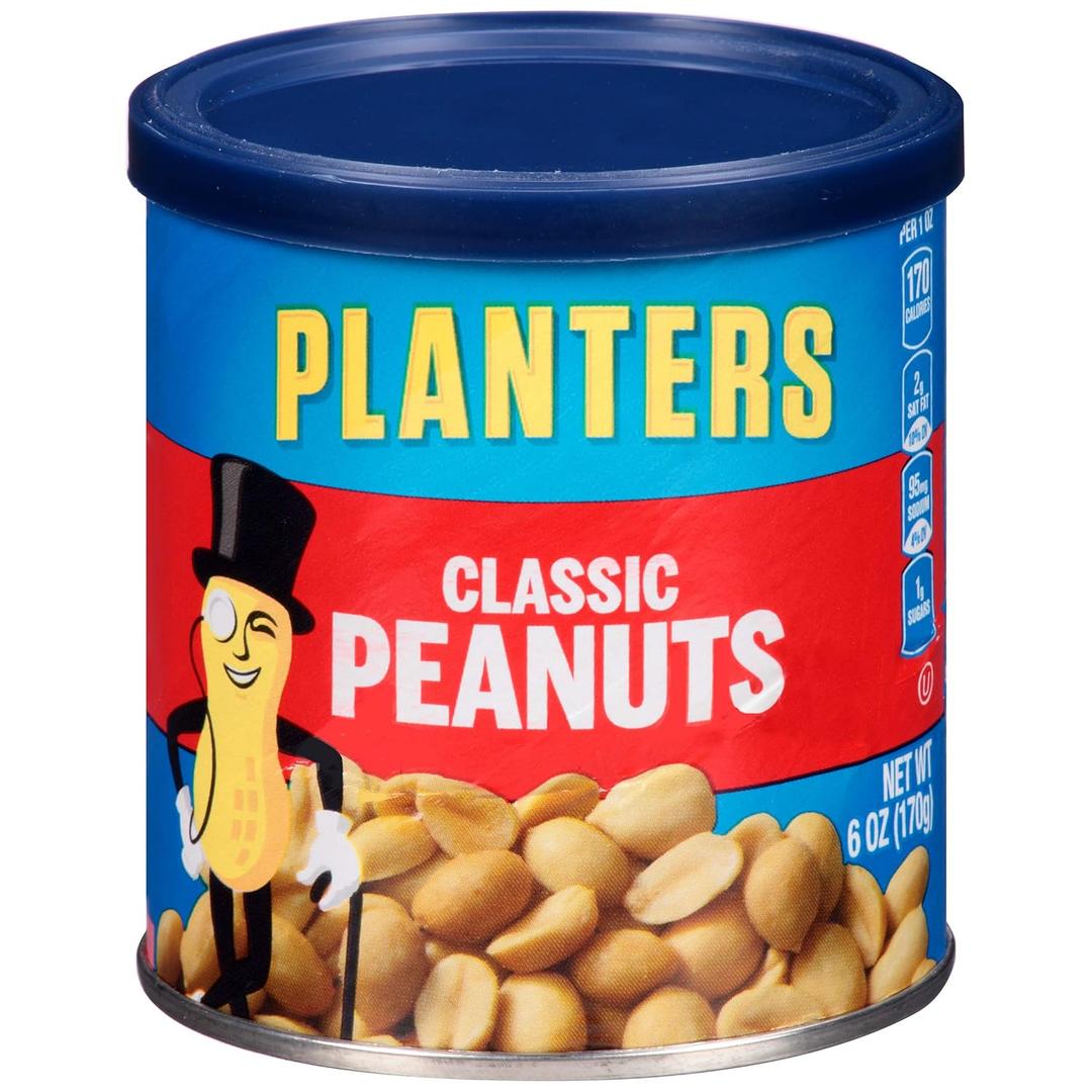 Planters Classic Peanuts (6 oz Canister) BBD: 11 Sep 2026