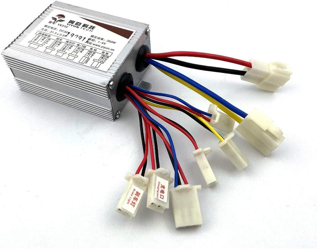 L-faster 24V36V 350W Electric Brush Motor Speed Controller for e-Bike Conversion kit (24V350W)