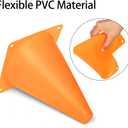 30 Pack Soccer Cones, 7 Inch Colored Cones for Sports, Traffic Cones Training Agility Field Marker Plastic Cone for Skating, Football, Games, Indoor Outdoor Activity & Festive Events, 6 Colors