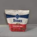 Blue Buffalo Bones Natural Crunchy Dog Treats Mini Dog Biscuits Beef, 12oz. Bag, 4 Count