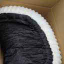 Washable Dog Bed for Dogs - XL Soft Plush Furry Calming Dog Bed with Removable Zipper Cover, Orthopedic Rectangle Anti-Anxiety Pet Kennel Bed with Handle, 43x31x5inches, Cream