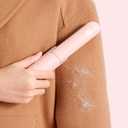 Travel Lint Roller Mini, Cute Bear Resuable Lint Rollers for Pet Hair Extra Sticky, Washable Cat Dog Hair Remover for Cloth, Car, Furniture (White)