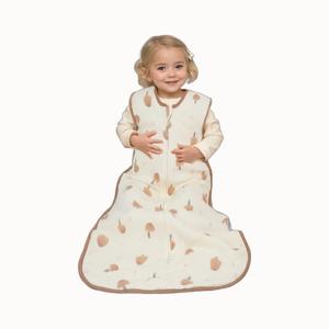 Toddler Sleeping Sack Large (3-5T) - Muslin Cotton, Sleeveless Wearable Blanket, 0.8-1.0 Tog, Lightweight Sleep Sack, 4 Seasons, Extra Long, Soft and Warm, 4 Layers