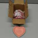 Whaline 4Pcs Heart Shape Sauce Dishes Ceramic Side Dish Bowl Red Pink Jewelry Ring Dish Tray for Home Kitchen Valentine's Day Christmas Wedding Anniversary Birthday Party Decor