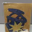 Over The Moon Baby Shower Decorations - Outer Space Birthday Party Banner (Navy Blue Moon)