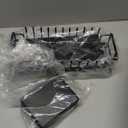 SNTD Dish Drying Rack for Kitchen Counter - Large Dish Rack with Drainboard, Rustproof Dish Drainer with Utensil Holder for Sink, Black