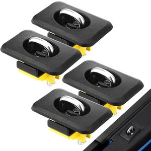 Tie Down Anchors for Truck Bed, Raised Fit Retractable D Ring Tie Down Compatible with '88-13 Chevrolet Silverado and GMC Sierra, 95-08 Dodge RAM, 98-14 Ford F150, 98-16 Ford Super Duty 4pcs (4pcs /set)