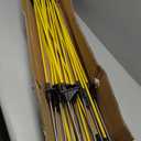 Electric Fence Posts 46 Inches, Fiberglass Step in Temporary Electric Fence Posts for Cows, Sheep, Dog, Portable Fence Stakes for Electric Fencing-20 PCS