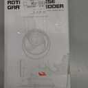 KEOUKE Rotary Cheese Grater Hand Crank Transparent - Shredder Slicer Grinder 3 Stainless Steel Blades, Stable Suction, Labor-Saving Handle, Safe Kitchen Tool for Cheese, Vegetable, Nuts, Chocolate (Grey Blue SP)