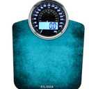 EILISON Highly Advance 2-in-1 Digital & Analog Weighing Scale for Body Weight-400lbs, 4 High Precison GX Sensor Accurate, Thick Tempered Glass, Extra Large Display (Blue)