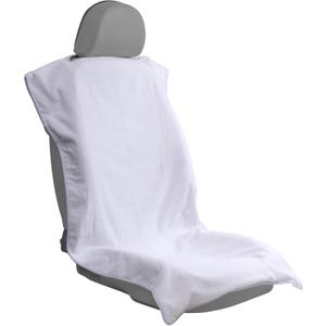 Car Seat Towel Covers Front Seats Protector for Gym and Workout, Automotive Washable Driver Cars Seat Sweat Cover for Dog, Compatible with Tesla Model Y Juniper/3/X/S (Fleece White, 1Pcs)