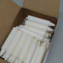 Nuanchu 36 Pcs Christmas Tree Candles for Pyramids 4 x 0.8 Inches Traditional Christmas Wax Candles for Xmas Tree Holiday Seasonal Celebration Decoration (White)