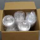 JOLLY CHEF 200 Sets 9 oz Clear Plastic Cups with Flat Lids, and Paper Lid Liners, 9 Ounce Plastic Cups with Flat Lids for Parfait, Snacks, Fruit, Pudding