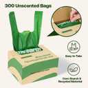 Dog Poop Bags with Handles 300 Count Big Sizes Leak Proof and Extra Thick Waste Bags for Walking Small Medium Large Dogs Cats Litter Unscented