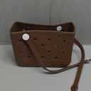 Rubber Tote Bag Small Beach Bag Waterproof Outdoor Tote Bag Portable Open Handbag for Sports Beach Boat Outdoor
