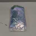 Rainbow Mohair Dog Sweater Cloak, Cold Weather Coat Dog Jacket for Small Dogs, Classic Turtleneck Thick Puppy Clothes with Leash Hole DS93M (Medium(Back Length 12"))