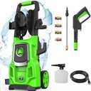 Electric Pressure Washer, Power 4500 Max PSI, 3.2 GPM Power Washer Machine with Hose Reel,4 Quick Connect Nozzles, Foam Cannon, for Cars, Patios, and Floor Cleaning