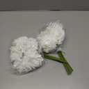 DUYONE Artificial Roses Single Stem 10pcs Fake Silk Flower Arrangement Bouquet for Home Party Wedding Decoration (White)