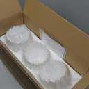 Bathroom Light Fixtures, 3-Light Gold Vanity Light Fixtures with White Tulip Glass Shades, Bathroom Lighting Fixtures Over Mirror for Bedroom, Living Room & Hallway (Bulbs Not Included)