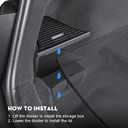 2PCS Rear Trunk Storage Bins with Lids for Tesla Model Y Juniper 5 Seater,TPE Side Cargo Organizer Boxes Rear Trunk Containers for New Tesla Model Y 2025-2026 Accessories