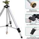 Impact Sprinkler Head on Tripod Base, Heavy Duty Lawn Sprinklers, 360 Degree Large Area Irrigation, Metal Sprinkler Nozzle with Solid Alloy Metal Extension Legs (50in)