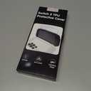 HEYSTOP Switch 2 Case Compatible with Nintendo Switch 2 Case Cover, Switch 2 Protective TPU Cover with Screen Protector and 6 Thumb Grips,HD Tempered Glass,Shock-Absorbing&Scratch-Resistant