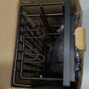 Shower Caddy Hanging Bathroom Organizer: Rustproof Shelf for Inside Shower - No Drilling Racks Over Showerhead - Bath Shelves for Shampoo Soap (Black)