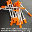 0.5mL/CC 31G 5/16in 8mm for Lab Refilling Supplies, Industrial Dispensing, Measurement,Individually Wrapped, 100PACK