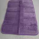 Yimobra Memory Foam Bath Mat, Super Soft Absorbent Bathroom Rug Non Slip, Quick Dry, Machine Washable Floor Carpet for Tub Shower, Home Decor Accessories, 24x17, Lavender