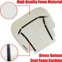 NLQR Replacement Driver Bottom Foam Seat Cushion 40/20/40 Compatible with Chevy Silverado Tahoe Suburban Avalanche Compatible with GMC Sierra Yukon 1999 2000 2001 2002