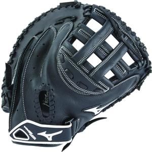 Mizuno Prospect Gxs102 Fastpitch Softball Catchers Mitts, Size 32.5, Black, Right Hand Throw