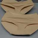 DERCA Butt Lifter Panties Padded Underwear for Women Seamless Booty Pads Hip Enhancer Panty (Medium, 2 Pack Beige Set (Basic)