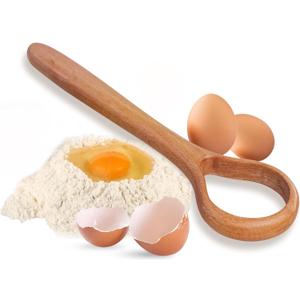 13-Inch Danish Dough Whisk - Wooden for Sourdough Bread Baking Supplies - Traditional Dutch Whisk for Pizza, Pastry, Cake Batter