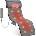 Full Body Massage Mat, Detachable Neck Massager, Back Massager Pad, Massage Chair Full Body, 10 Vibrating Motors, 5 Massage Modes and 3 Heating Settings