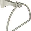 Moen Retreat Collection Brushed Nickel Bathroom Hand Towel Ring with Wall Mount Hardware, DN8386BN