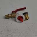 Rain Barrel Spigot Kit, Brass Water Barrel Faucet for Bucket, Water Tanks, Tubs, Pools etc